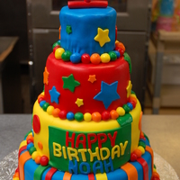Primary Colors 1St Birthday I made this cake for Icing Smiles, Inc. The mom requested primary colors. I was so honored to be part of such a special day for such a...
