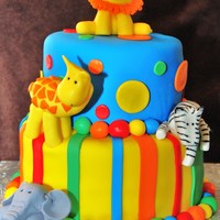 Zoo Animals With Primary Colors Combination of 3 pictures a client brought to me.