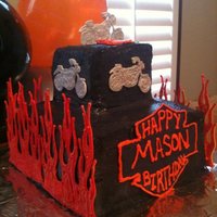 Harley Davidson Cake For 5Yr Old Nephew Covered in BC with RI accents