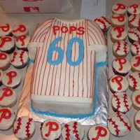 Pop's 60Th Phillies Birthday Cake I made this cake for my Dad's 60th birthday. He loves the Phillies and he loves cake!! Go Phils!!!