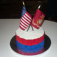 American Flag Cake 