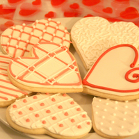 V-Day Cookies Alright so I decided about two weeks ago I wanted to try my hand at decorating cakes and cookies and things.... So I started off with...