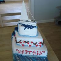 Sailboat Cake for a 50 th birthday