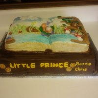 Baby Book Cake Books stacked for baby shower