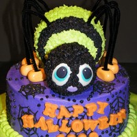 Silly Spider Halloween Cake 3D Whimsical Spider.
