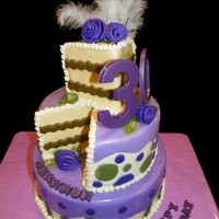 A Slice Of 30! Whimsical 30th Birthday Cake.