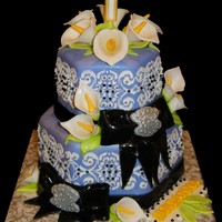 Calla Lilly Confirmation Cake 