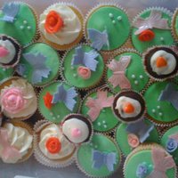 First Time Cupcakes Made these for my daughters birthday, fondant decorations, I made the butterflies and covered them overnight, the next morning they were...