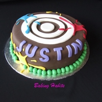 Paintball Cake Client supplied a picture of a cake for her sons paintball birthday party