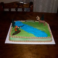 Deer Hunting Cake I made this for my DH for his birthday in October.