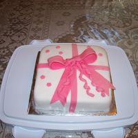 Course Lll Cake This is my course lll cake. My bow fell a little on the drive home.