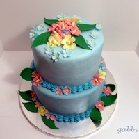 Hawaii Luau Cake White cake, buttercream icing, homemade marshmallow fondant. This was my first time making a cake this large 8", 10" each 5&quot...