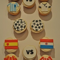 World Cup Cupcakes 