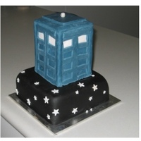 Tardis Cake My OH is a huge Dr Who fan so i thought i would try and make him a tardis. I got this idea from Elise (thanks Elise ) though mine didn'...