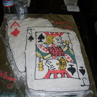 21St Birthday Cake I made this cake for a 21st birthday. Black Jack was a great way of showing twenty one! Also, it was pretty easy to draw it by hand (:
