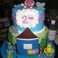Backyardigans Birthday Cake This is a buttercream frosted cake with fondant accents. A friend of mine found a similar cake on here and wanted the same thing. This was...