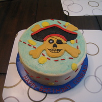 Pirate Birthday Cake I copy this design from the party decorations.