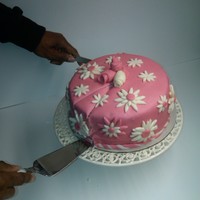 Mmf Cake. Crazy Daises My first MMF cake. Two 9inch yellow cakes. Covered in all marshmallow fondant & mmf accents.