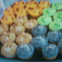 Baby Shower Cupcake pic is not to good but i made these for my sisters baby shower!