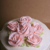 Birthday Cake For My Little Sister Buttercream icing with buttercream roses