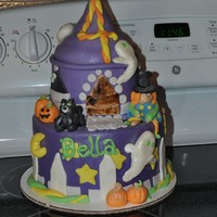 Halloween 4Th Birthday 4th Birthday for a little girl~ cake is based on a couple cake photos from CC ~ thanks for all the great ideas!