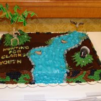 Turkey Hunting Cake With Camo Turkey Hunting cake