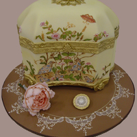 Best In Show At The Ncacs In Virginia all in fondant, gumpaste flowers and pin, brushed embroidery