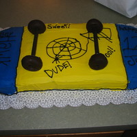 Skate Board Cake my son was into Tony Hawk (skater) and had to have a skate board cake!