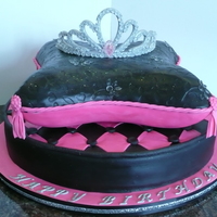 Princess Birthday 1st attempt at a tiara...was lots of fun but tricky getting the sugar gems on without dulling them, got the hang of it towards the end...