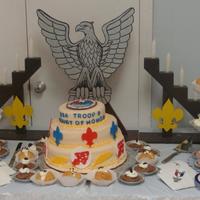 Eagle Scout Cake With 48 Pastries 