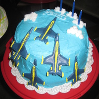 Blue Angels Cake I made this cake for my boyfriend who was leaving for OCS as a Naval Flight Officer in the Navy, and choosing the precision flying team of...