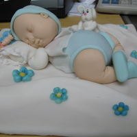 Baby Shower -Baby Boy Baby boy sleeping. It's all make in gumpate. Bebe durmiendo. Todo hecho en pasta de goma.