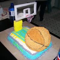 Basket Ball Cake This was for my son's 6th birthday.