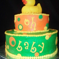 Duck Baby Shower Cake 