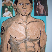 Jacob From Twilight Jacob from Twilight using peanut butter flavored buttercream frosting.