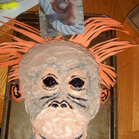 Orangutan Cake Another cake for the Education Dept of the Milwaukee Zoo. The hair is paper (at this point in time I had never used fondant which is what I...