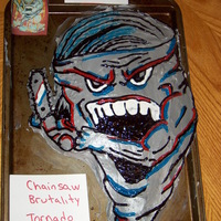 The Devil Wears Prada (Band) Cake This cake is inspired by a line (Chainsaw brutality, tornado strength) from one of their songs. It is also a design that appears on some of...