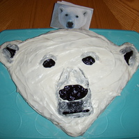Polar Bear Cake Zero the Polar Bear from the Milwaukee Zoo.