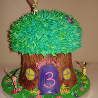 A Fairy Tale Birthday Cake This is all buttercream with a few fondant touches.