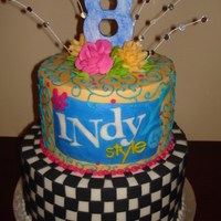 Indy Style Indy Style is a tv show on channel 8 in Indianapolis, IN. They had me on the show to show them how to decorate and I made a 2-tier for...