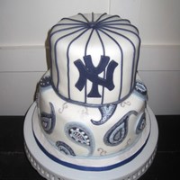 Yes...it Was For A Baby Shower! The mother to be requested (unknown to her at the time!) for a NY yanks symbol, and baby blue as a color. This is what I came up with! Hand...