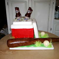 Beer & Baseball Cake 
