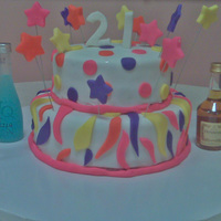 Button Cake The polka dots are actually buttons!