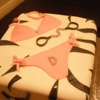 Zebra Cake 9 inch square, all MMF. Was fun to make!