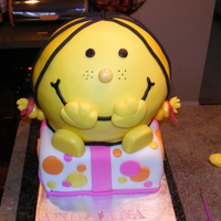 Little Miss Sunshine Little Miss Sunshine..all cake and fondant. Smiley smash cake for 1 yr old...sorry background is messy..i didn't take another close up...