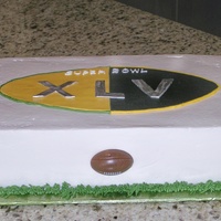 Superbowl Forty-Five BC with Fondant elements