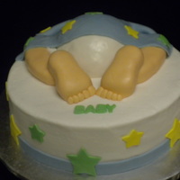Baby Rump Cake This cake was a request for a friend's baby shower. It is chocolate/vanilla cake with a chocolate ganache filling. Both the...