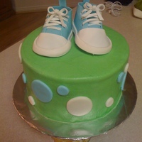 Baby Boy Shoes For Laytham This cake was for another one of my best friends baby showers (I swear I'm the only one that's not pregnant right now!). I made...