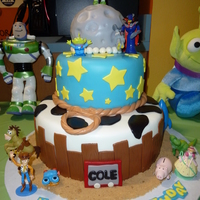 Toy Story Cake For a little boy who loves Buzz. Design from Whimsical Cakes.