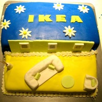 Ikea Cake made this for fun & took to Atlanta Ikea employee's lunchroom -- it was a big hit!